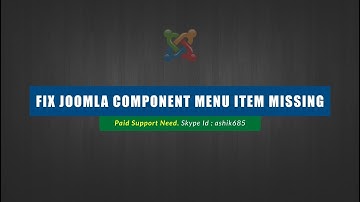 Upgraded to Joomla 3.7 And Component Menu Items Disappeared