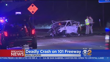101 Freeway Cleared After Fiery Fatal Crash