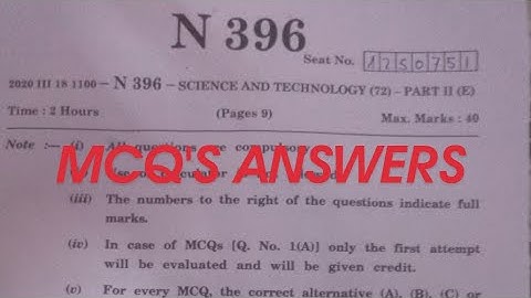 10th SSC board exam Science 2 mcqs answers | Board exam 2020 | Science Answers | Maharashtra 2020 |