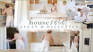 HOME RESET ✨ major declutter, clean, and organize with me - getting my minimalism sh*t together 😅