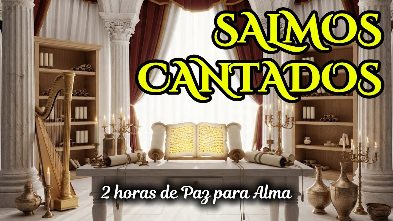 🎶 2h de SALMOS CANTADOS - PERGAMINHO 2: Coletânea v3 + Cover Inédito de Louvor e Adoração Contínua