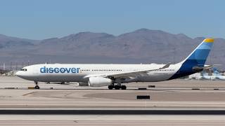 Discover Airlines Airbus A330-300 takeoff from Las Vegas | D-AIKO