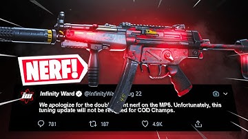 The MP5 got *DOUBLE NERFED* ... NEW BEST MP5 CLASS SETUP! (Modern Warfare Warzone)