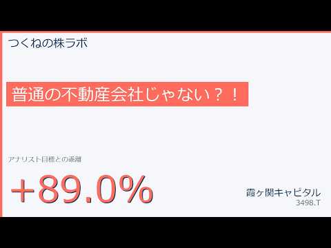 【不動産/日本株】売上4.6倍の割安成長株｜霞ヶ関キャピタル