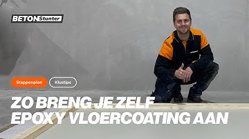 Epoxy Vloercoating Aanbrengen | Stappenplan | DIY | Betonstunter
