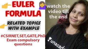||Euler formula related questions|| CSIRNET, SET, GATE,PhD compulsory questions