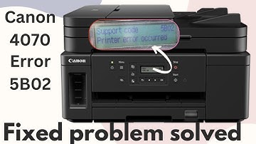 How to Canon GM4070 printer Error Code #5B02 fixing Board  Reset Settings 5b02