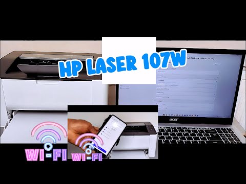Как настроить HP LaserJet 107w WiFi на телефоне и ноутбуке