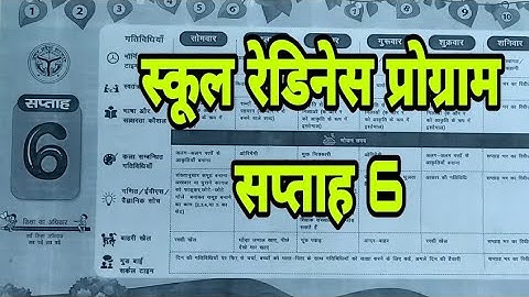 school readiness program week 6.school readiness program week 6.dinesh k official.