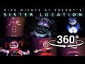 360°| Best FNAF Sister Location Compilation Part 1 [SFM] [VR Compatible]