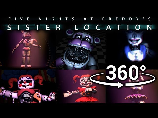 360° FUNTIME CHICA 360 JUMPSCARE - FNAF Sister Location [SFM] (VR  Compatible) 