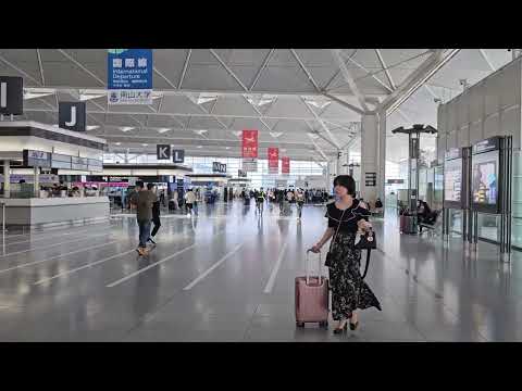 名古屋中部國際機場(NGO)：下飛機轉搭名古屋鐵道 μSKY 實錄 - 從第一航廈登機口過海關並透過自動售票機購票搭 μSKY 前往名古屋