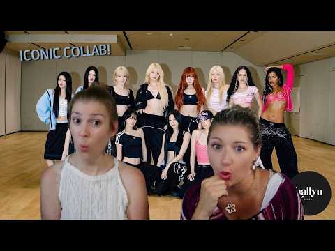 LE SSERAFIM (르세라핌) x ILLIT (아일릿) x KATSEYE (캣츠아이) "Iconic by Mistake" | Dance Practice Reaction