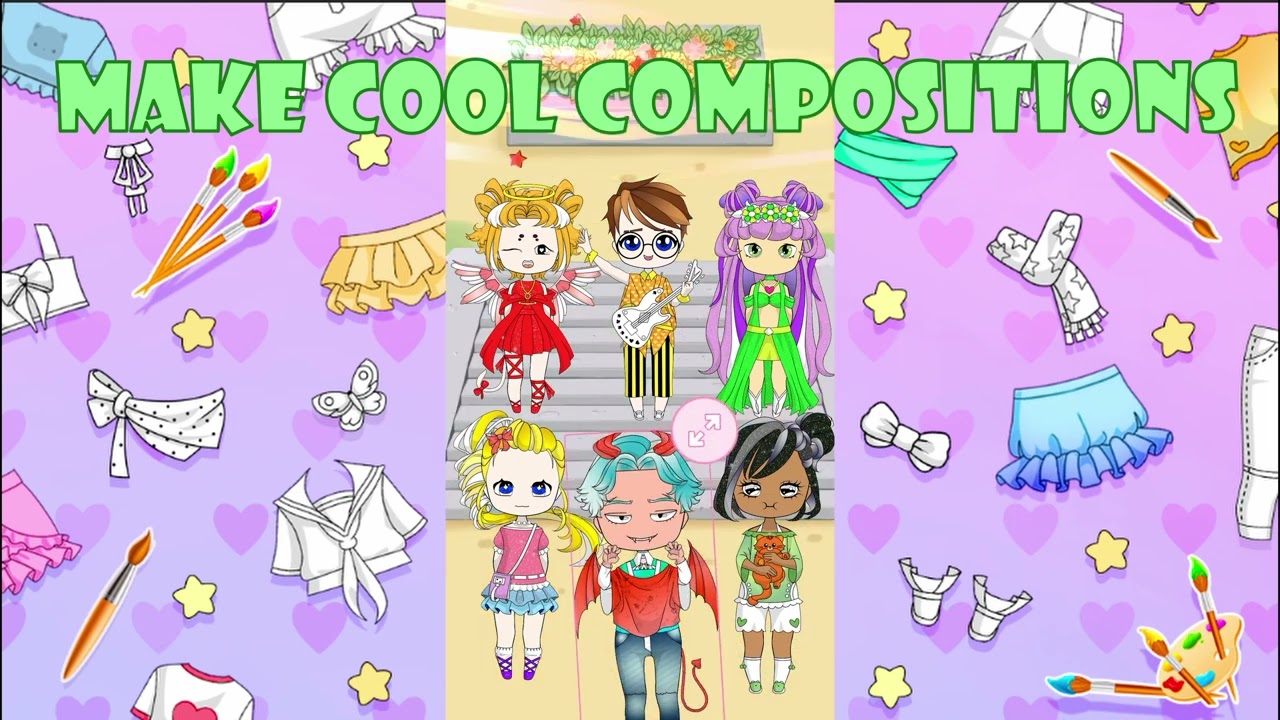 Chibi Dress Up & Coloring — play online for free on Yandex Games