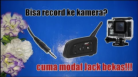 Cara/tutorial Mod earphone intercom konek ke action camera