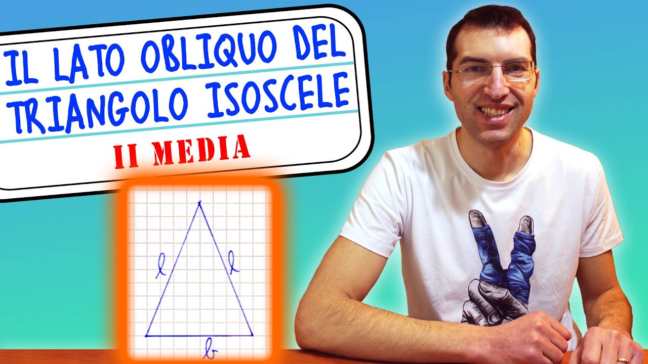 Calcolare il LATO OBLIQUO di un triangolo ISOSCELE avendo l'AREA - 2ᵃ Media [Tutorial genitori]