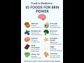 🧠 Food is Medicine – 10 Foods for Brain Power | Boost Memory &amp; Focus Naturally