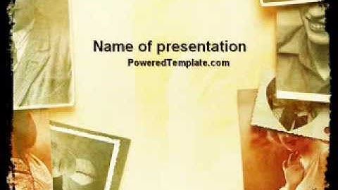 Vintage Photo Frame PowerPoint Template by PoweredTemplate.com