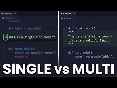 Python Comments Explained: Single & Multi-Line Comments | Lec 6