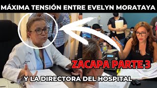 EVELYN MORATAYA ENCARA A LA DIRECTORA DEL HOSPITAL DE ZACAPA POR COMPRAS SOBREVALORADAS, GUATEMALA