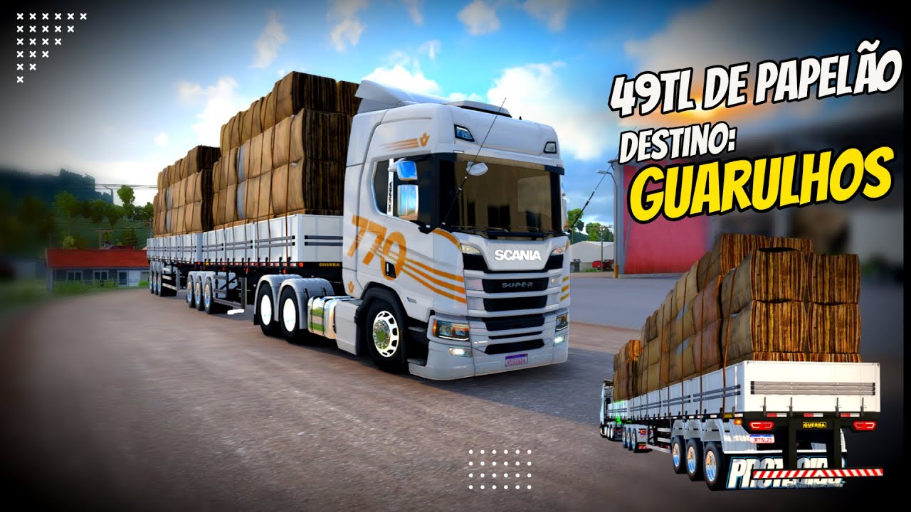 MAPA ELDORADO PRO PRIMEIRO CONTRATO DESTINO GUARULHOS ETS2  SIMULANDO AO MAXIMO | ETS2 LIVE