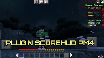 PLUGIN SCOREHUD || POCKTMINE API 4 || FREE DOWNLOAD