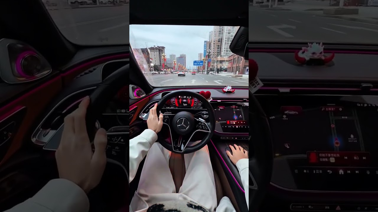 Immersive Driving With My Bestie in a Benz 