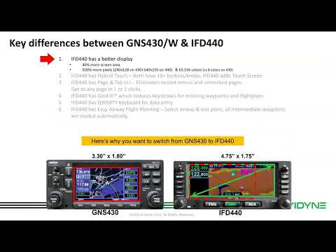 Thinking of upgrading your GNS430/W to an IFD440?