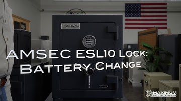 AMSEC ESL10: How to Change the Batteries