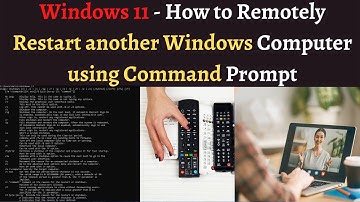 How to Remotely Restart another Windows Computer using Command Prompt | Remotely shutdown Computer