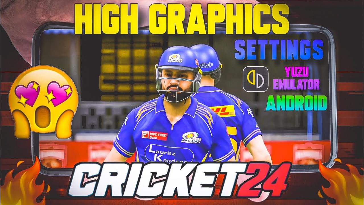 HOW TO PLAY CRICKET 24 PC GAME ON ANDROID OFFLINE | YUZU EMULATOR | FULL SETUP | 