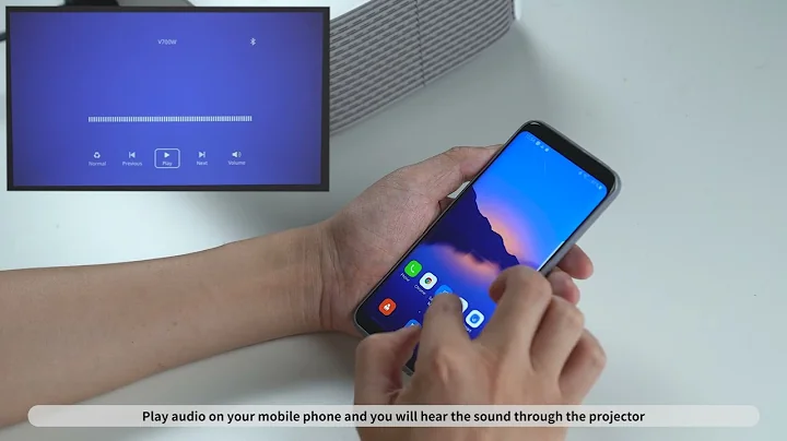 How to Connect A Bluetooth Device to The V700 Projector