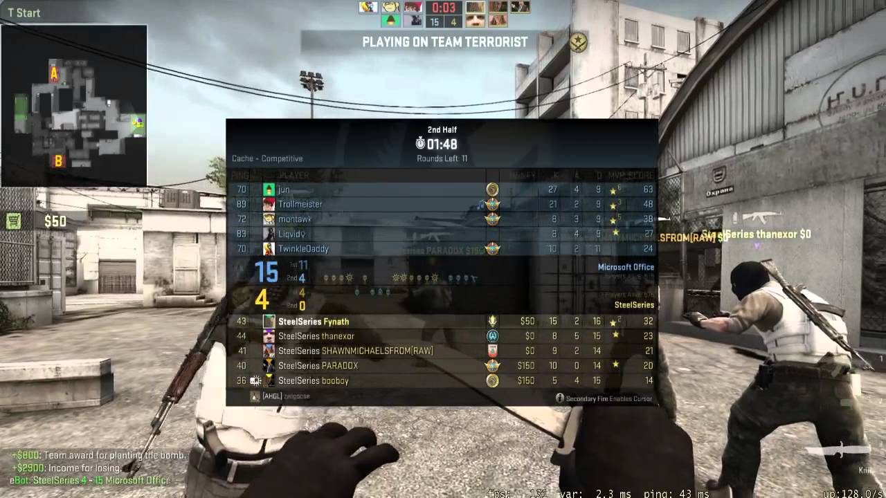 AHGL CS:GO SteelSeries vs. Microsoft Office - 1 / 2 - YouTube
