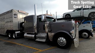 5 Peterbilt Trucks At Iowa 80 Truck Stop In Walcott