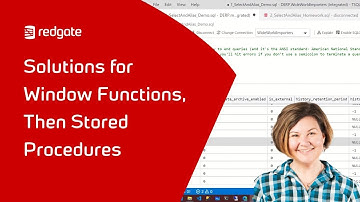 TSQL For Beginners:  Solutions for Windowing Functions, then Stored Procedures (Week 7)
