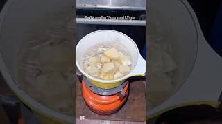 Let’s make yam and ukpa #food #cooking #viral #lifestyle #shorts #youtubeshorts #foodie #reels