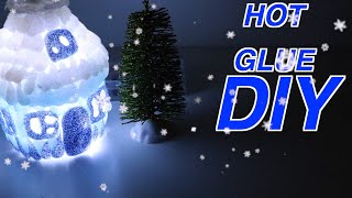 Hot Glue DIY Christmas Decoration Lantern Ideas