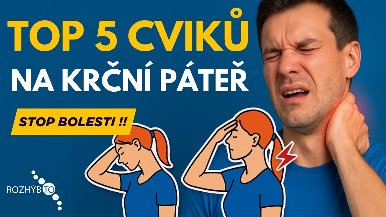 5 nejlepších cviků na krční páteř od fyzioterapeuta 💪🧠