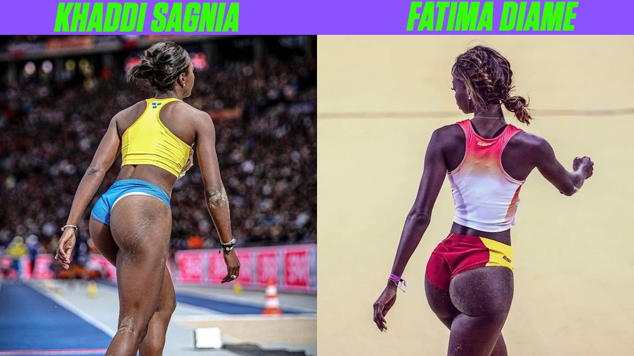 khaddi sagnia vs fatima diame, khaddi sagnia, fatima diame, women long jump...