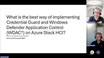 Azure Stack HCI Virtual Event - Security AMA
