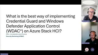 Azure Stack HCI Virtual Event - Security AMA