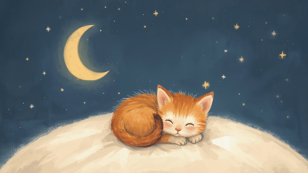 Sleepy Kitten's Soft Piano Nap (1 Hour)