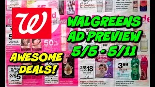 WALGREENS AD PREVIEW (5/5 - 5/11) FREE TOOTHPASTE, 99¢ DETERGENT, 49¢ BODYWASH & MORE! screenshot 1