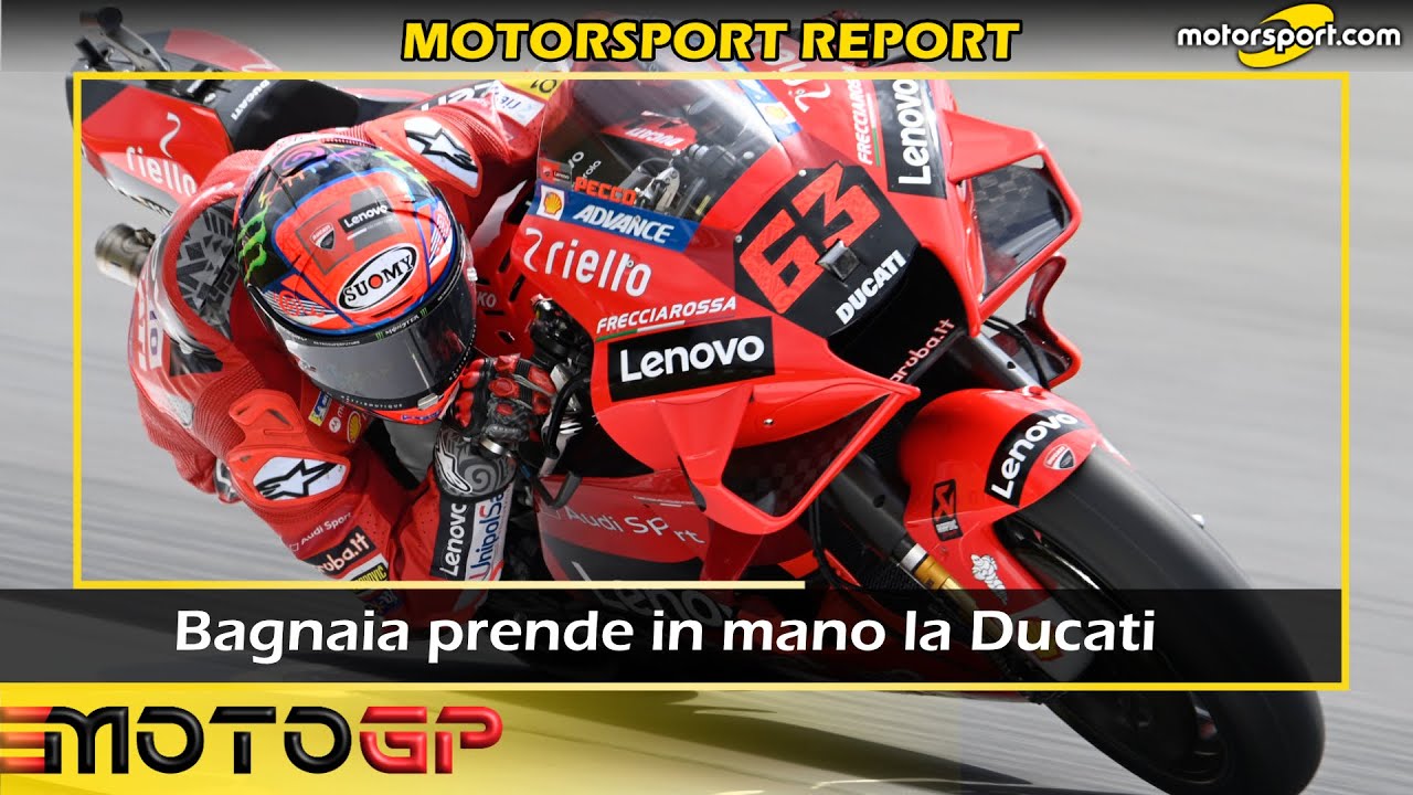 Report MotoGP: Bagnaia prende in mano la Ducati - YouTube