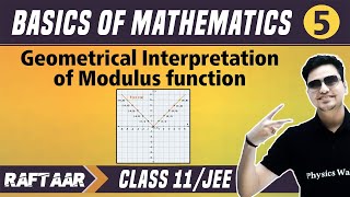 Basics of Mathematics 05 || Geometrical Interpretation of Modulus Function || Class 11/JEE RAFTAAR