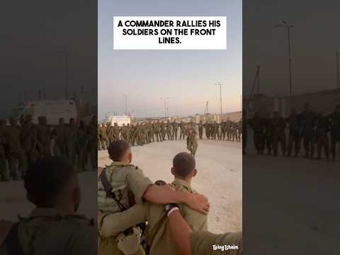 The Israel Army Praising God Before a Mission