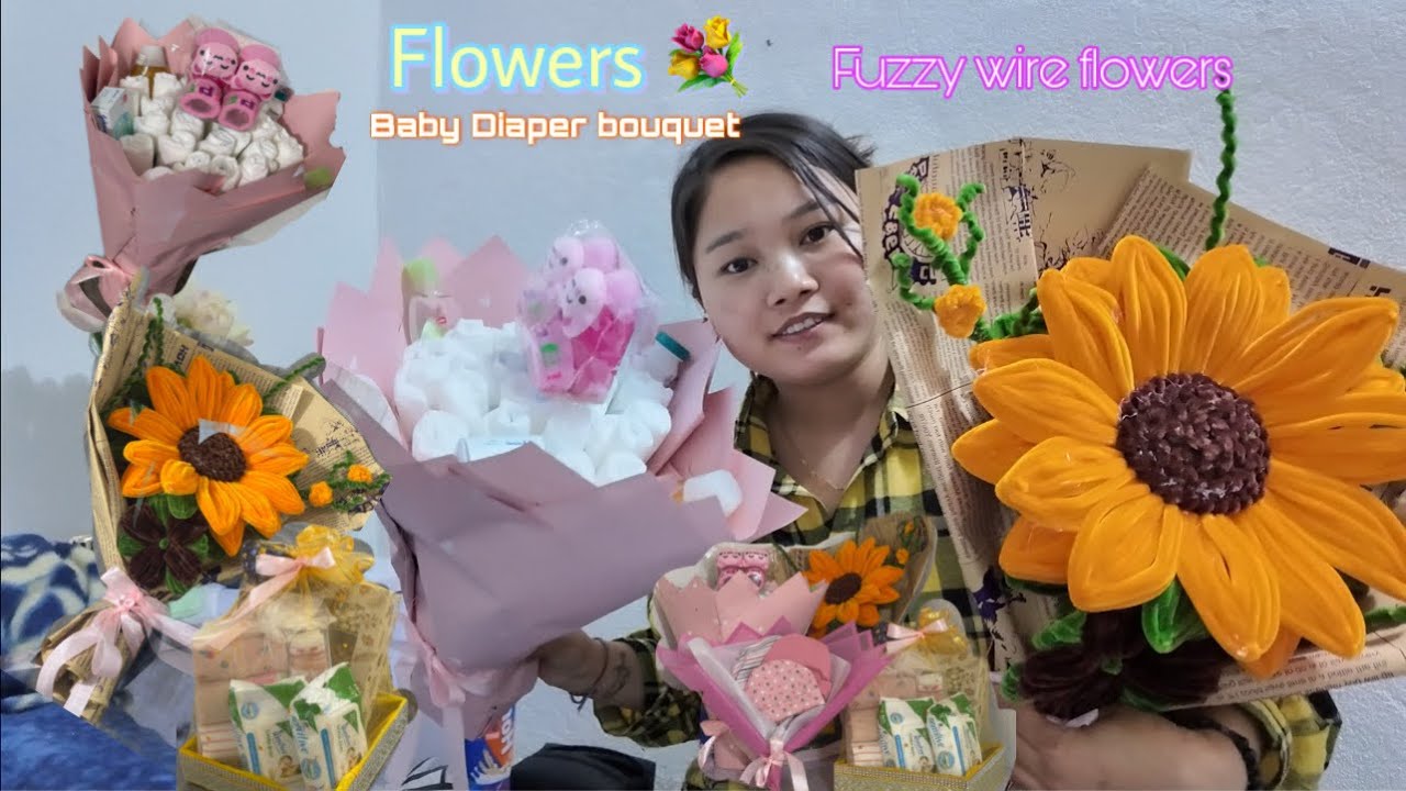 POV: you always want something different for your nephew 👶🍼.Fuzzy wire flowers give your love one ❤️