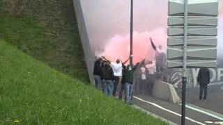 Cortege MAGIC FANS 1991 sortie tunnel ZENITH Inauguration KOP NORD ASSE SOCHAUX 2012/2013 by JPS