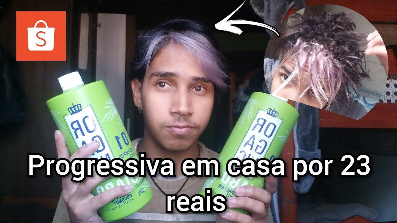 testei uma progressiva de 23 reais do shopee