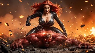 BLACK WIDOW, WONDER WOMAN & SHE-HULK vs RED HULK | Ultimate Showdown | Full Action Movie (4K)